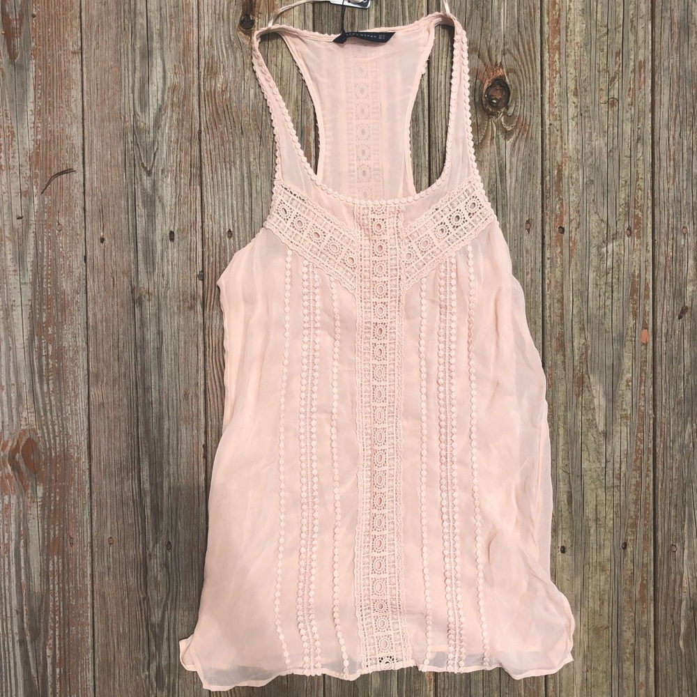 ZARA NWT Pink Lace Blouse| XS